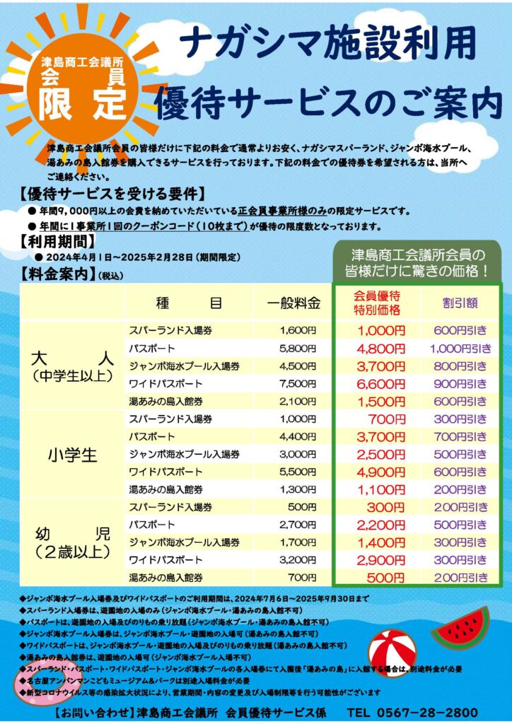 長島スパーランド優待券3枚 （新品】♪ナガシマリゾート 株主優待券  